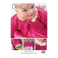 dmc baby bolero with lace effect collar petra crochet pattern