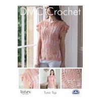 DMC Ladies Tunic Top Natura Crochet Pattern 4 Ply