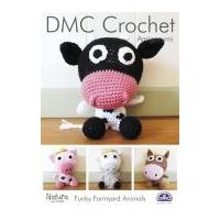 DMC Funky Farmyard Animals Toys Amigurumi Natura Crochet Pattern 4 Ply