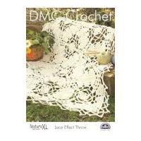 DMC Lace Effect Throw Natura Crochet Pattern Super Chunky