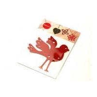 dmc dove bird felt shapes red