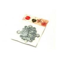 DMC Snowflake Felt Shapes Silver Grey