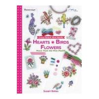 dmc hearts birds flowers mini motifs cross stitch pattern book