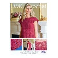 dmc ladies lace effect evening top petra crochet pattern