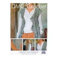DMC Ladies Waterfall Front Waistcoat Petra Crochet Pattern