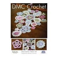 DMC Home Decorative Table Set Natura Crochet Pattern 4 Ply