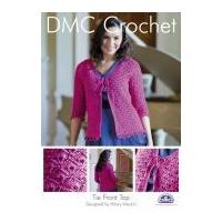 DMC Ladies Tie Front Top Petra Crochet Pattern