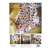 DMC Home Colourful Throw Natura Crochet Pattern 4 Ply
