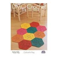 DMC Colourful Rug Natura Crochet Pattern Super Chunky
