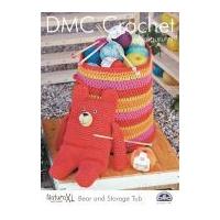 DMC Bear Toy & Storage Tub Natura Crochet Pattern Super Chunky