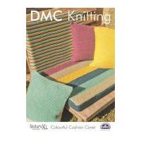 DMC Colourful Cushion Cover Natura Knitting Pattern Super Chunky