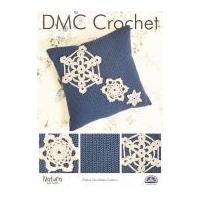 DMC Festive Christmas Snowflake Cushion Natura Crochet Pattern 4 Ply