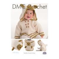 DMC Baby Teddy Bear Hooded Cardigan Petra Crochet Pattern