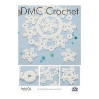 DMC Festive Christmas Snowflake Table Centre Decoration & Coaster Natura Crochet Pattern Super Chunky