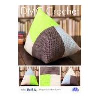 DMC Home Triangular Colour Block Cushion Natura Crochet Pattern Aran