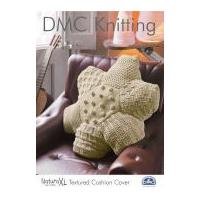 DMC Textured Cushion Cover Natura Knitting Pattern Super Chunky