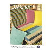 DMC Knitting Natura XL Colourful Cushion Cover Pattern