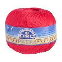 DMC Petra Crochet Yarn Bright Red