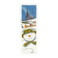 dmc the snowman bookmark counted cross stitch kit