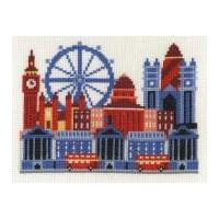 dmc london city scene counted cross stitch kit