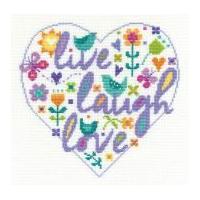 DMC Live Laugh Love Counted Cross Stitch Kit