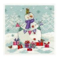 DMC Snowman with Presents Counted Cross Stitch Kit