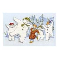 dmc the snowman party counted cross stitch kit