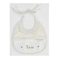 dmc ready to cross stitch cute baby bib