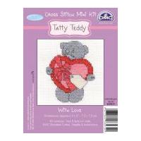 DMC Me to You Tatty Ted With Love Counted Cross Stitch Kit