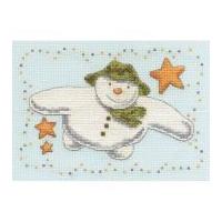 DMC The Snowman Flying with Stars Counted Cross Stitch Kit