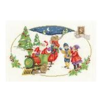 dmc santa is coming counted cross stitch kit