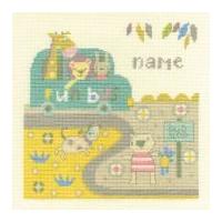 dmc baby bus stop counted cross stitch kit
