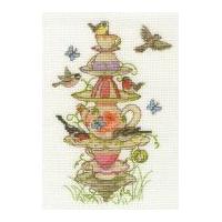 DMC Tea Garden Counted Cross Stitch Kit