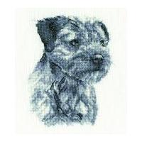 dmc border terrier counted cross stitch kit