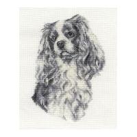 DMC King Charles Cavalier Counted Cross Stitch Kit