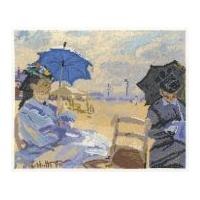 DMC Claude Monet The Beach at Trouville Counted Cross Stitch Kit