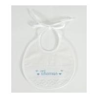 dmc ready to cross stitch linen lace baby bib