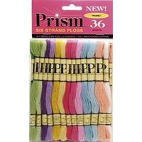 DMC Prism Friendship Bracelet Floss Craft Threads - Pastel Colours (36pk)