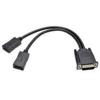 dms59 to dual displayport splitter y cable m to 2xf 1 ft