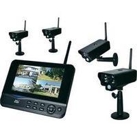 dnt 52201 QuattSecure Set 4-Channel Wireless Surveillance System with 4 Cameras