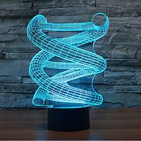 DNA Touch Dimming 3D LED Night Light 7Colorful Decoration Atmosphere Lamp Novelty Lighting Christmas Light