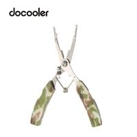 Docooler Stainless Steel Multifunctional Fishing Lure Pliers Fishing Hook Remover Serrated Tackle Braid Cutter with Carrying Case Sheath