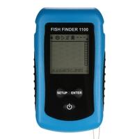 Docooler Portable Wireless Sonar Fish Finder LCD Display Sonar Sensor Fishfinder Fish Alarm Transducer Fishfinder Fishing Equipment