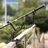 Docooler Aluminum Alloy Triangular Fishing Rod Tripod Holder Ground Support Stand Rack for Fishing Rod Set Rod Better Post Free Hand Prevent Drop