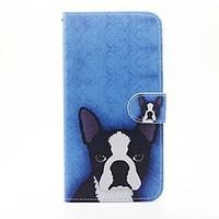 Dog Pattern PU Leather Full Body Case with Stand and Card Slot for iPhone 6s Plus 6 Plus 6s 6 SE 5s 5