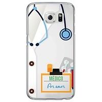 Doctor Pattern Soft Ultra-thin TPU Back Cover For Samsung GalaxyS7 edge/S7/S6 edge/S6 edge plus/S6/S5/S4