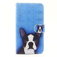 Dog Pattern PU Leather Full Body Case with Stand and Card Slot for Wiko Lenny 2 Lenny 3 Sunset 2