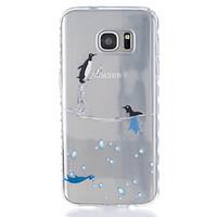 Dolphin Pattern Tpu Material Highly Transparent Phone Case For Samsung Galaxy S5 S6 S7 S7edge