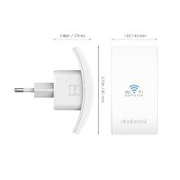 dodocool N300 Wall Mounted Wireless Range Extender Signal Booster Support Access Point AP / Repeater Mode 2.4GHz 300Mbps with Dual Integrated Antennas