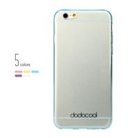 dodocool Ultra Thin Slim Clear Transparent Soft TPU Back Case Cover Skin Protective Shell for 4.7\'\' Apple iPhone 6 Blue